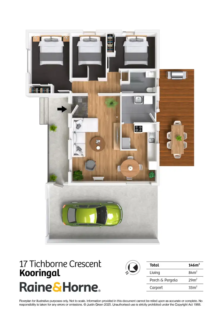Floorplan of Homely house listing, 17 Tichborne Crescent, Kooringal NSW 2650