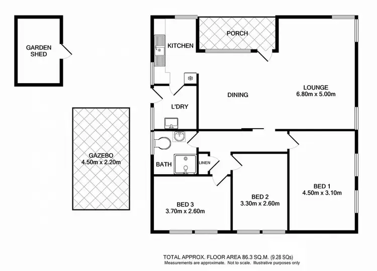 Floorplan of Homely house listing, 5 Kiama Street, Springdale Heights NSW 2641