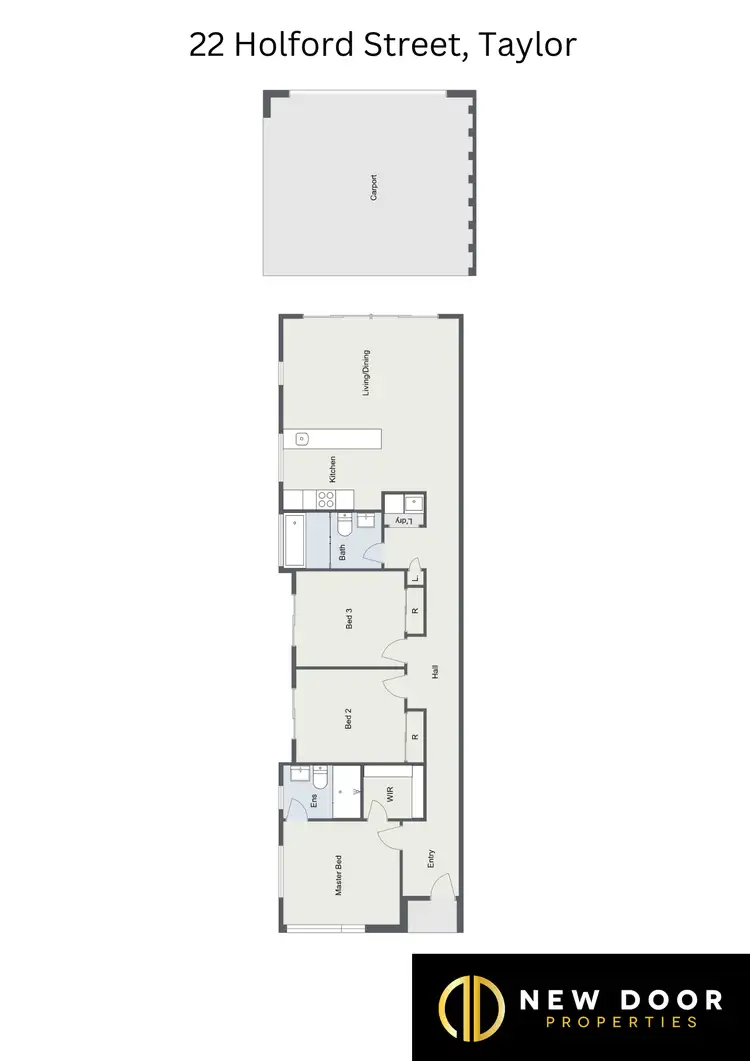 Floorplan of Homely house listing, 22 Holford Street, Taylor ACT 2913