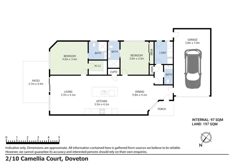 Floorplan of Homely unit listing, 2/10 Camellia Court, Doveton VIC 3177