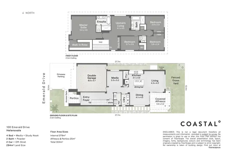 Floorplan of Homely house listing, 100 Emerald Drive, Helensvale QLD 4212