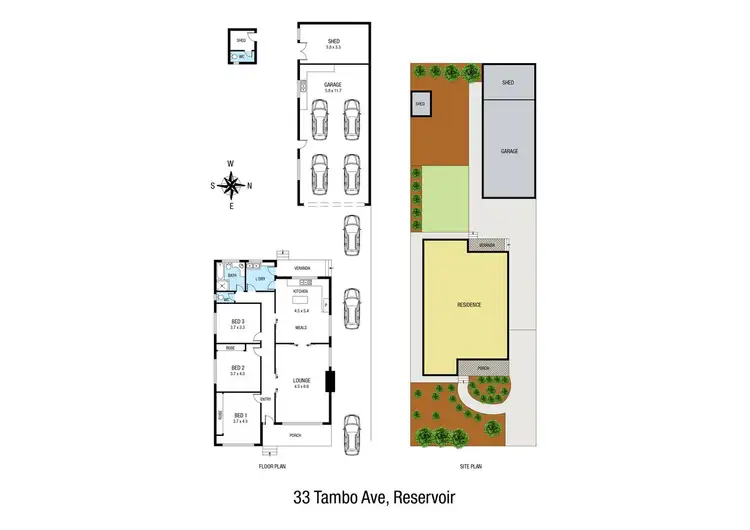 Floorplan of Homely house listing, 33 Tambo Avenue, Reservoir VIC 3073