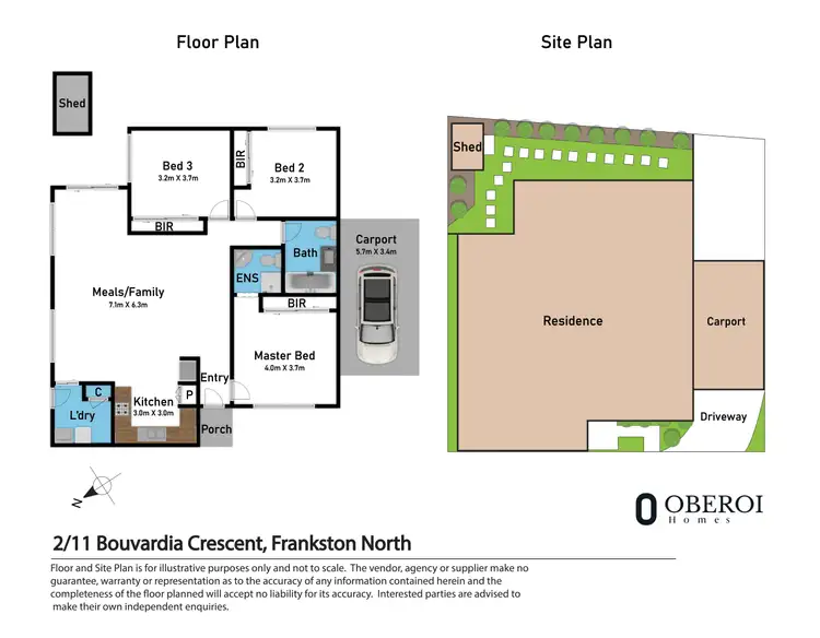Floorplan of Homely house listing, 2/11 Bouvardia Crescent, Frankston North VIC 3200