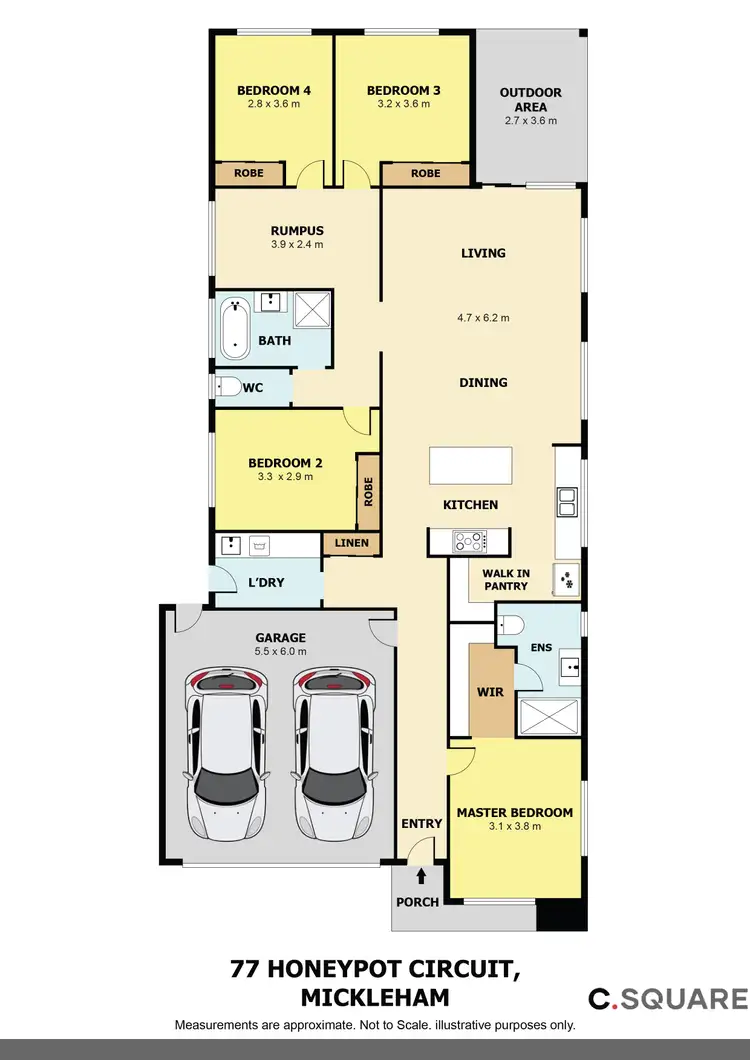 Floorplan of Homely house listing, 77 Honeypot Circuit,, Mickleham VIC 3064