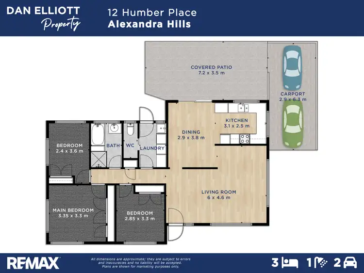 Floorplan of Homely house listing, 12 Humber Place, Alexandra Hills QLD 4161