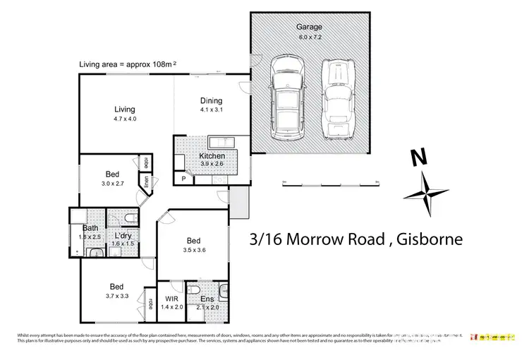Floorplan of Homely house listing, 3/16 Morrow Road, Gisborne VIC 3437