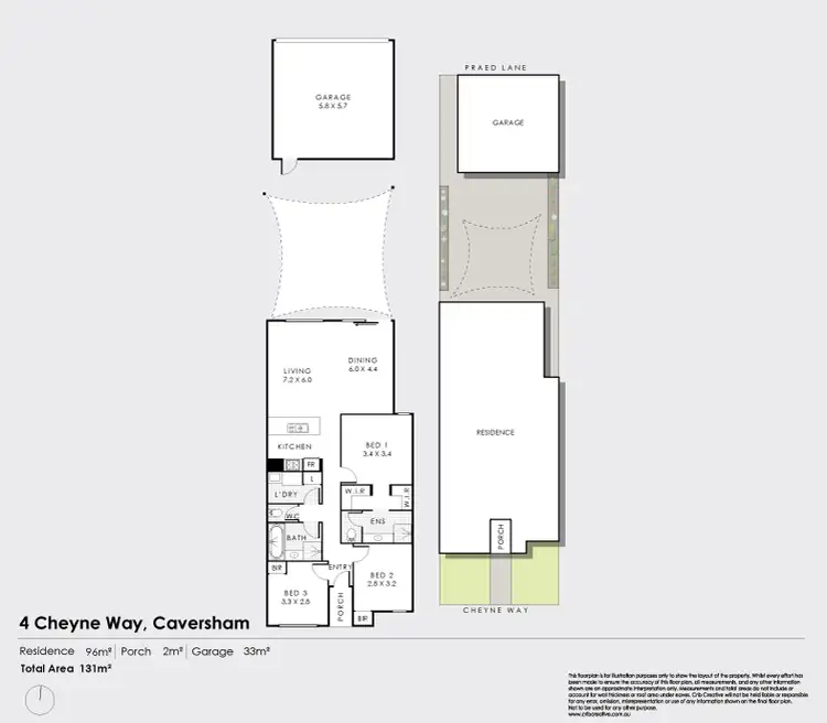 Floorplan of Homely house listing, 4 Cheyne Way, Caversham WA 6055