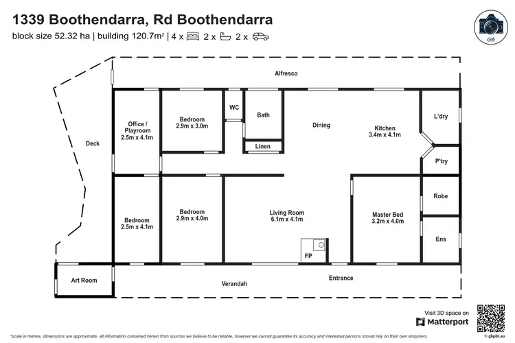 Floorplan of Homely rural property listing, 1339 Boothendarra Road, Boothendarra WA 6521