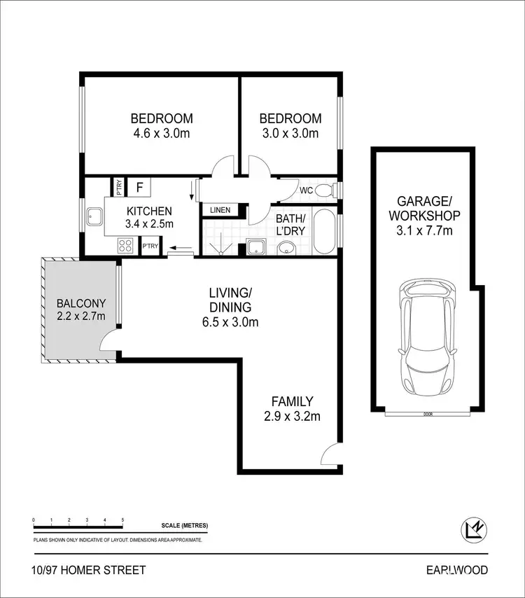 Floorplan of Homely apartment listing, 10/97 Homer Street, Earlwood NSW 2206