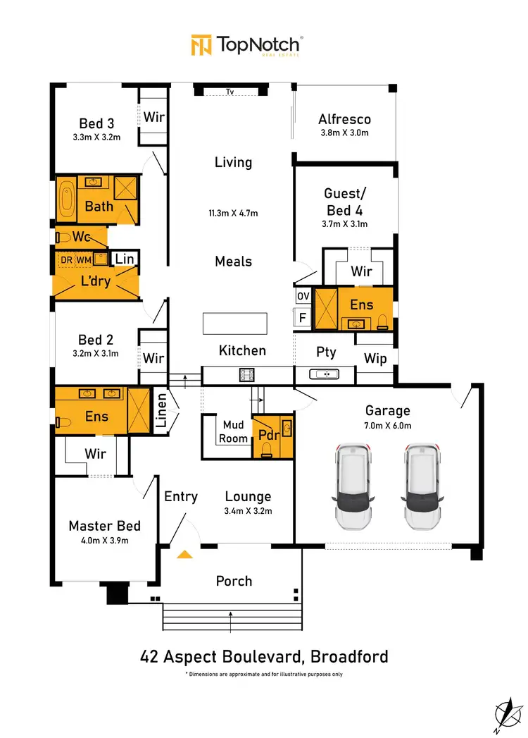 Floorplan of Homely house listing, 42 Aspect Boulevard, Broadford VIC 3658