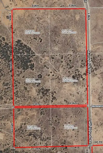 Floorplan of Homely land listing, 191 Roonka Road, Blanchetown SA 5357
