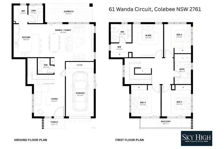 Floorplan of Homely house listing, 61 Wanda Circuit, Colebee NSW 2761