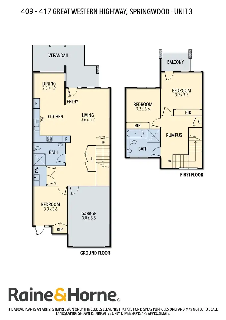 Floorplan of Homely townhouse listing, 3/409-417 Great Western Highway, Springwood NSW 2777