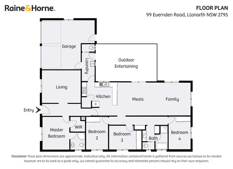Floorplan of Homely house listing, 99 Evernden Road, Llanarth NSW 2795