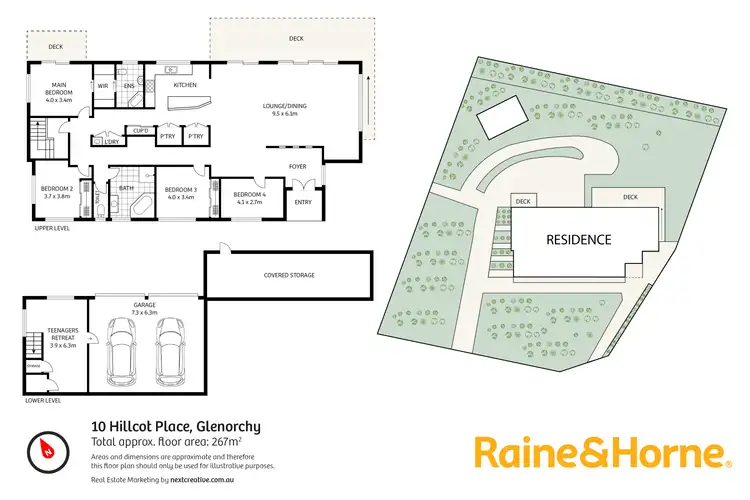 Floorplan of Homely house listing, 10 Hillcot Place, Glenorchy TAS 7010