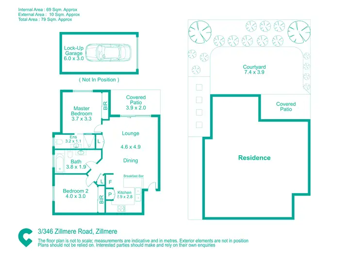 Floorplan of Homely unit listing, 3/346 Zillmere Road, Zillmere QLD 4034