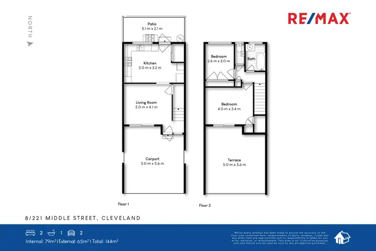 Floorplan of Homely townhouse listing, 8/221 Middle Street, Cleveland QLD 4163