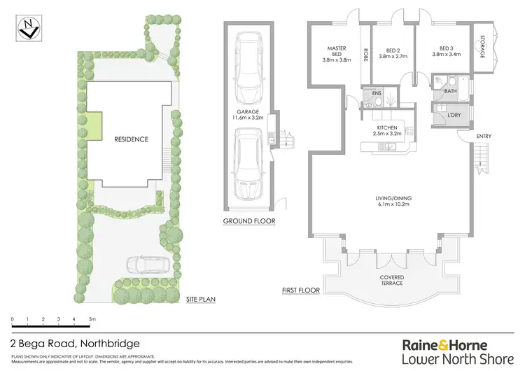 Floorplan of Homely semi-detached listing, 2 Bega Road, Northbridge NSW 2063