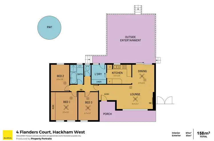 Floorplan of Homely house listing, 4 Flanders Court, Hackham West SA 5163