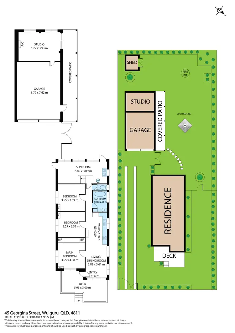 Floorplan of Homely house listing, 45 Georgina Street, Wulguru QLD 4811
