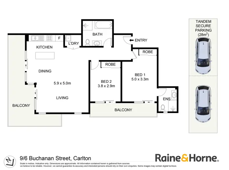 Floorplan of Homely unit listing, 9/6 Buchanan Street, Carlton NSW 2218