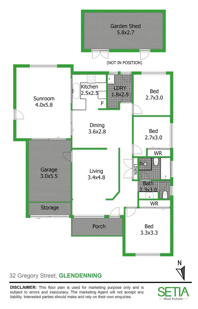 Floorplan of Homely house listing, 32 Gregory Street, Glendenning NSW 2761