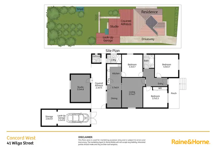 Floorplan of Homely house listing, 41 Wilga Street, Concord West NSW 2138