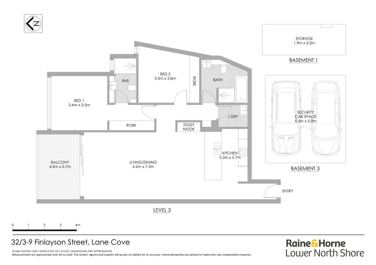 Floorplan of Homely apartment listing, 32/3-9 Finlayson Street, Lane Cove NSW 2066
