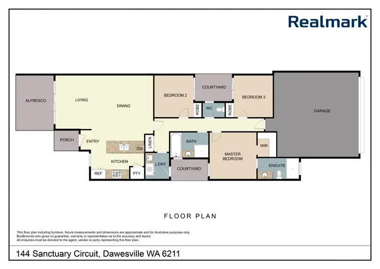 Floorplan of Homely house listing, 144 Sanctuary Circuit, Dawesville WA 6211