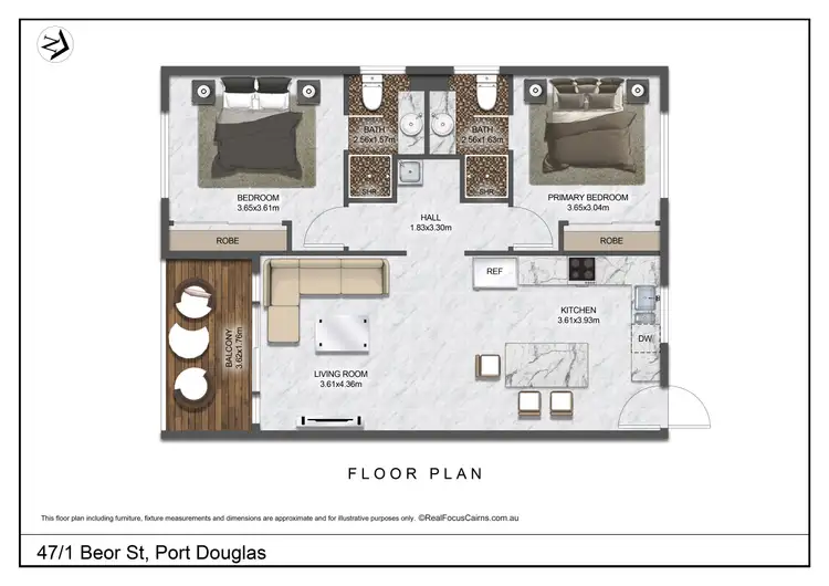 Floorplan of Homely apartment listing, 47/1 Beor Street, Port Douglas QLD 4877
