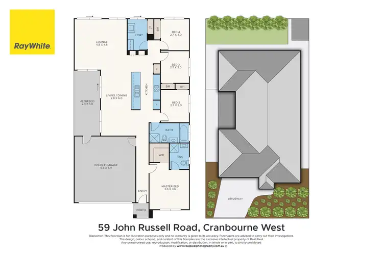 Floorplan of Homely house listing, 59 John Russell Road, Cranbourne West VIC 3977