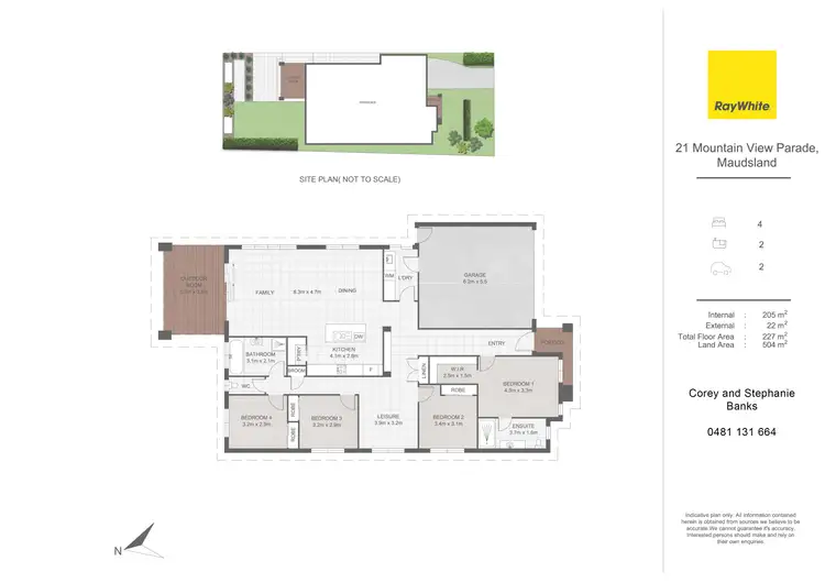Floorplan of Homely house listing, 21 Mountain View Parade, Maudsland QLD 4210