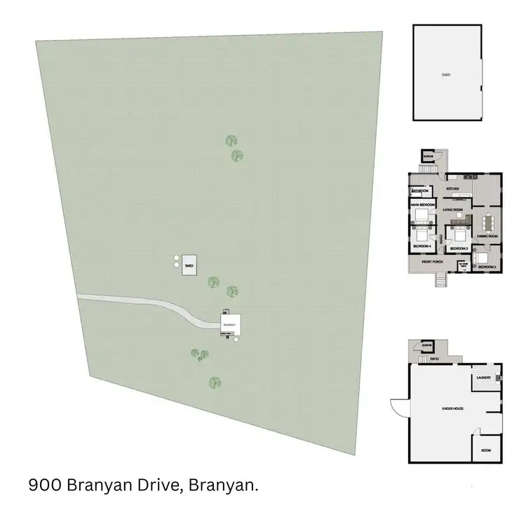 Floorplan of Homely house listing, 900 Branyan Drive, Branyan QLD 4670