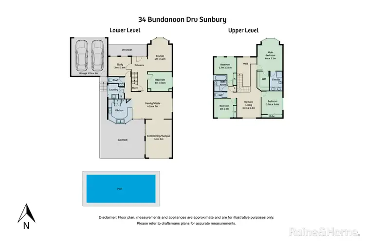 Floorplan of Homely house listing, 34 Bundanoon Avenue, Sunbury VIC 3429