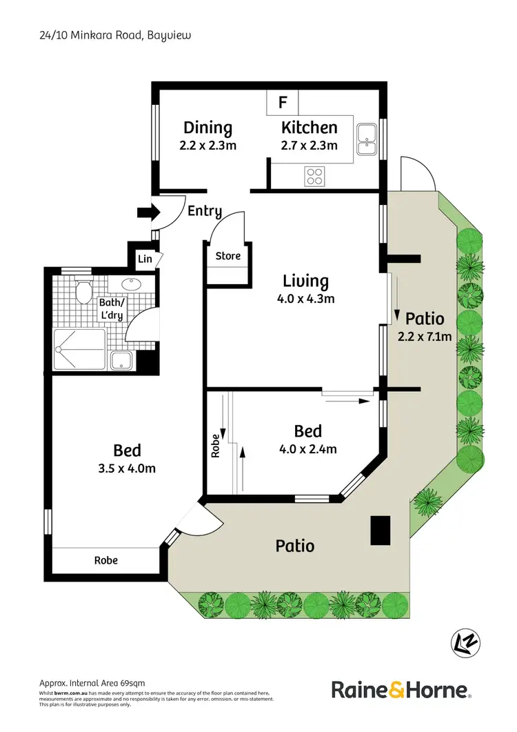 Floorplan of Homely retirement listing, 24/10 Minkara Road, Bayview NSW 2104