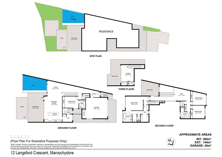 Floorplan of Homely house listing, 12 Langsford Cres., Maroochydore QLD 4558