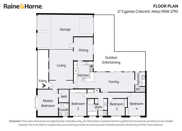 Floorplan of Homely house listing, 17 Cypress Crescent, Kelso NSW 2795