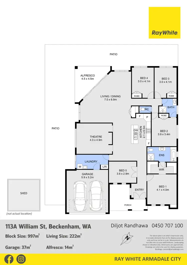 Floorplan of Homely house listing, 113A William Street, Beckenham WA 6107