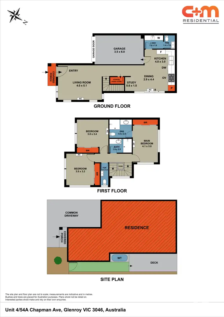 Floorplan of Homely townhouse listing, 4/54A Chapman Avenue, Glenroy VIC 3046