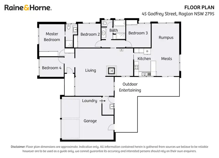 Floorplan of Homely house listing, 45 Godfrey Street, Raglan NSW 2795