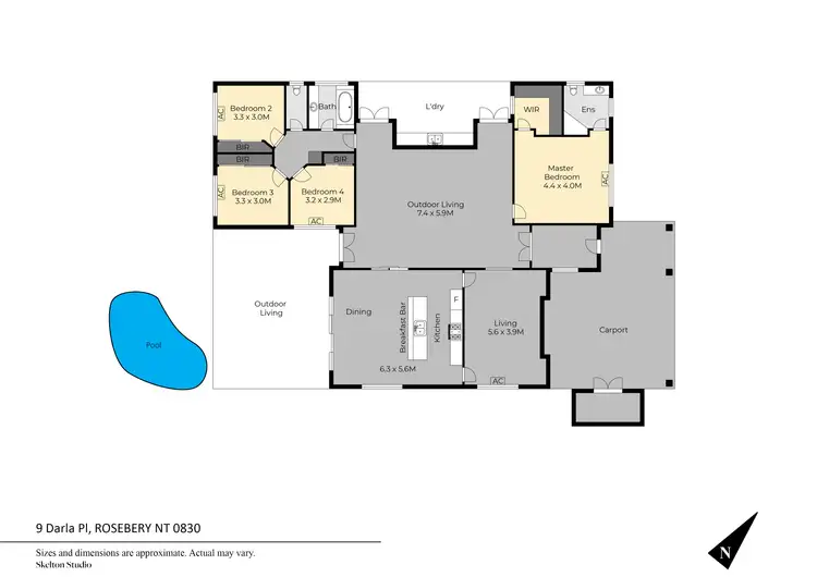 Floorplan of Homely house listing, 9 Darla Place, Rosebery NT 832