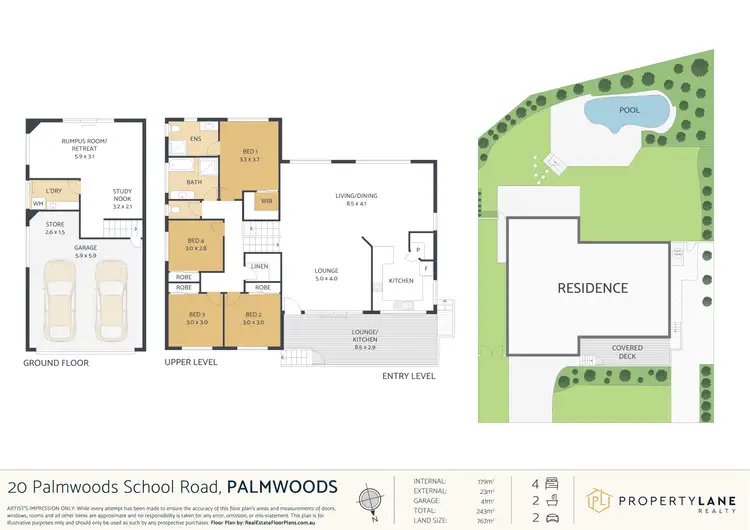 Floorplan of Homely house listing, 20 Palmwoods School Road, Palmwoods QLD 4555