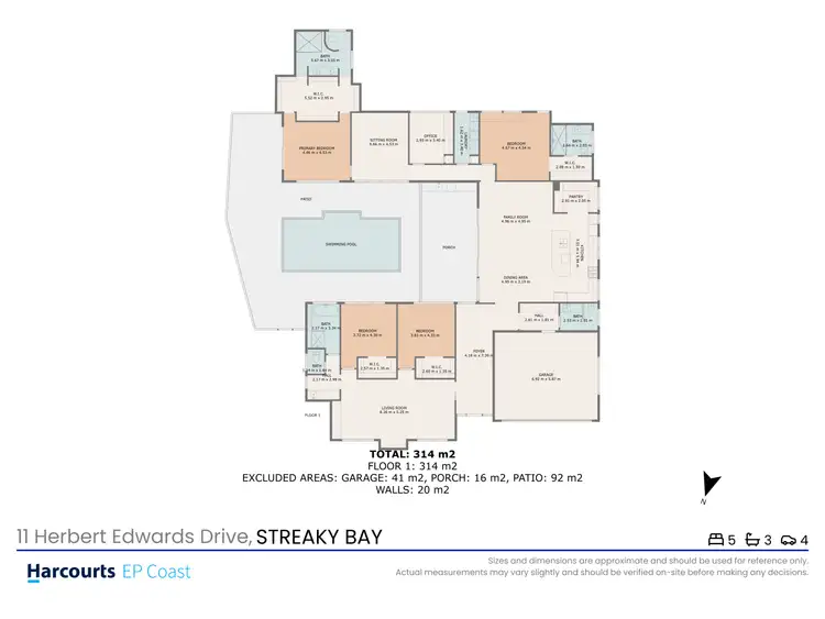Floorplan of Homely house listing, 11 Herbert Edwards Drive, Streaky Bay SA 5680