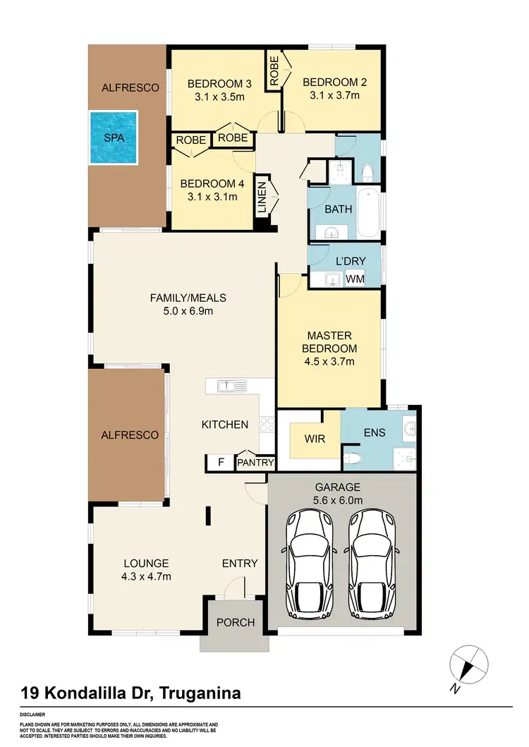 Floorplan of Homely house listing, 19 Kondalilla Drive, Truganina VIC 3029