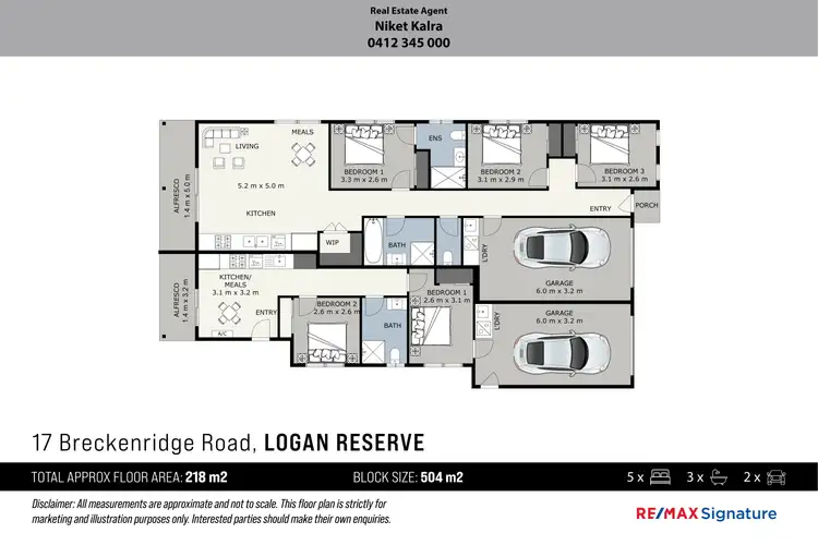Floorplan of Homely house listing, 17 Breckenridge Road, Logan Reserve QLD 4133
