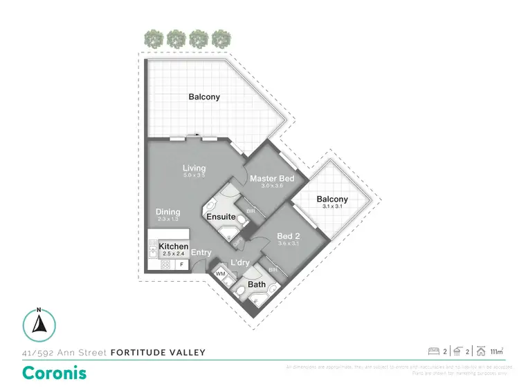 Floorplan of Homely unit listing, 41/592 Ann Street, Fortitude Valley QLD 4006