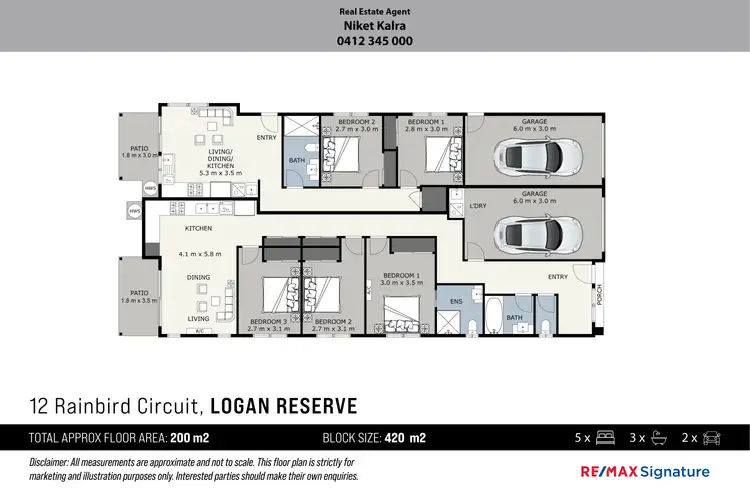 Floorplan of Homely house listing, 12 Rainbird Circuit, Logan Reserve QLD 4133