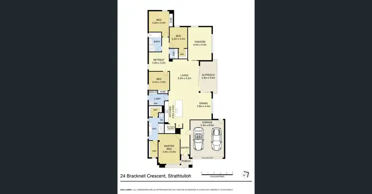 Floorplan of Homely house listing, 24 Bracknell Crescent, Strathtulloh VIC 3338