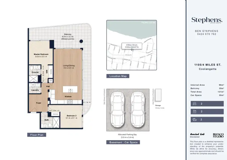 Floorplan of Homely apartment listing, 1105/4 Miles Street, Kirra QLD 4225