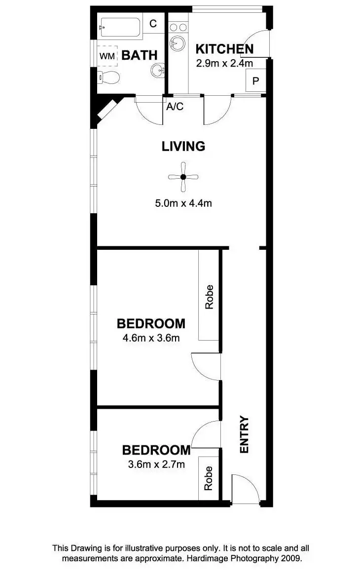 Floorplan of Homely unit listing, 12/17 South Esplanade, Glenelg SA 5045